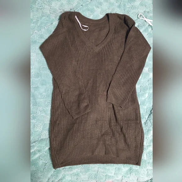 Lulus Olive Green Sweater Dress - Picture 5 of 5